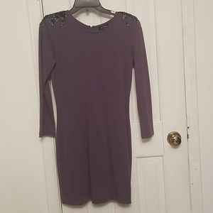 Embroider Shoulder Body-con Dress Josh Brody